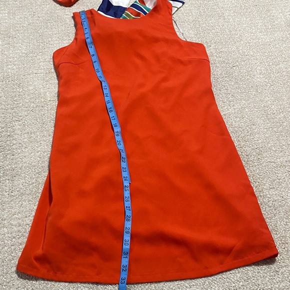 Lulu's Vibrant Orange Sleeveless Mini Dress Size XS - Picture 12 of 15